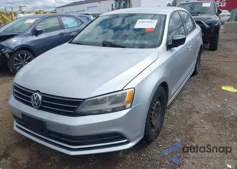 2015 Volkswagen Jetta 2.0L S from USA, damaged, VIN 3VW2K7AJ0FM324491